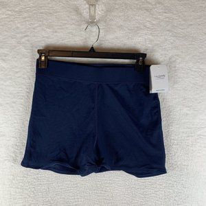 Dolfin Swim Shorts Women's Medium‎ Navy Polyester Aquashape Fitted Pull On 6908